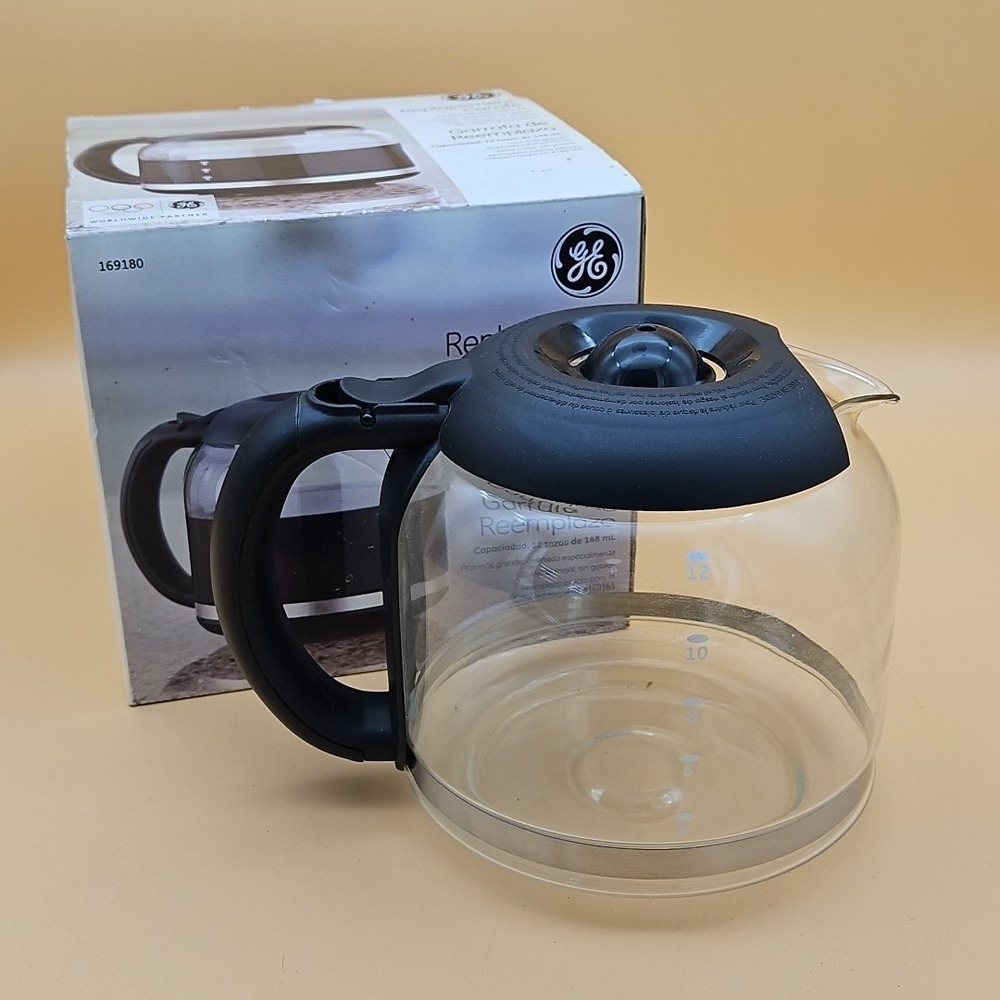 General Electric 12 Cup Coffee Pot Replacement Glass Carafe 169180